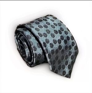 Men's Silk Tie Turquoise Polka Dot